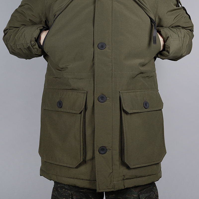 мужской зеленый пуховик Penfield Hoosac FF Jacket 111026218-dark-olive - цена, описание, фото 2